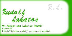 rudolf lakatos business card
